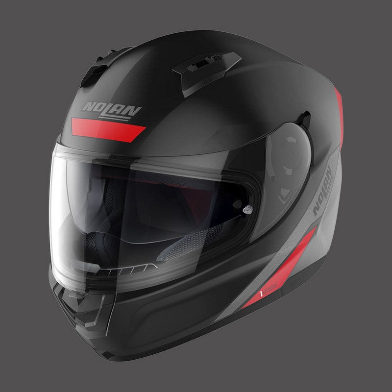Nolan Full Face Helmet N60.6 Staple N-com Red Black Matt | N66000527041