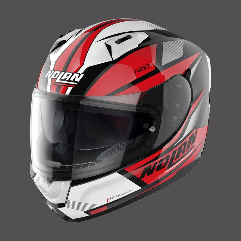 Nolan Full Face Helmet N60.6 Downshift N-com Red Black | N66000566036