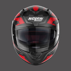 Nolan Full Face Helmet N60.6 Anchor N-com Red Black Matt | N66000576022