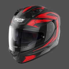 Nolan Full Face Helmet N60.6 Anchor N-com Red Black Matt | N66000576022