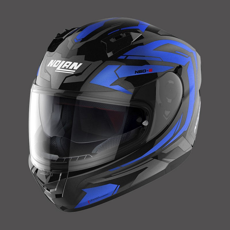 Nolan Full Face Helmet N60.6 Anchor N-com Blue Black | N66000576023