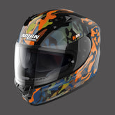 Nolan Full Face Helmet N60.6 Foxtrot N-com Orange Blue Black | N66000591034