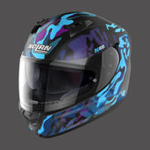 Nolan Full Face Helmet N60.6 Foxtrot N-com Blue Purple Black | N66000591035