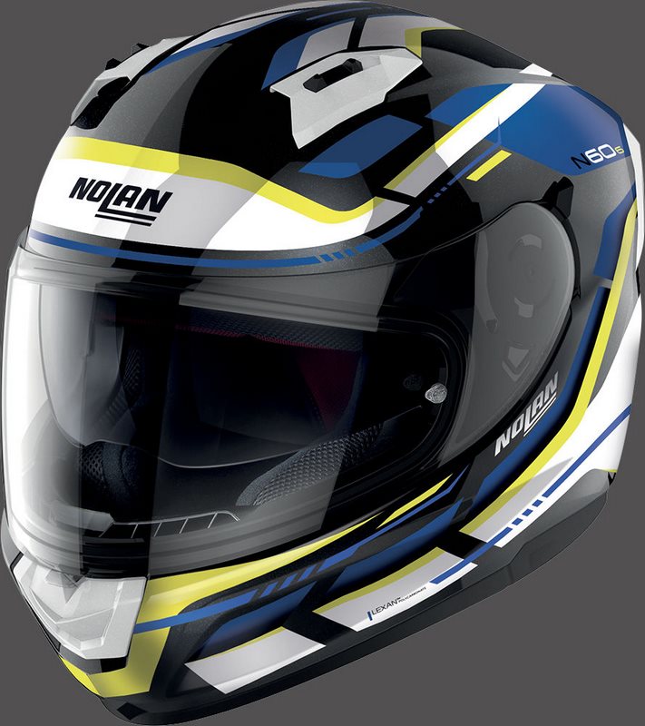 Nolan Full Face Helmet N60-6 LANCER, White Yellow Blue | N66000618064