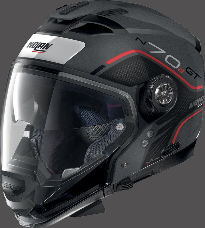 Nolan Modular Helmet N70-2 GT FLYWHEEL N-CO, FLAT LAVA GREY | N7G000586052