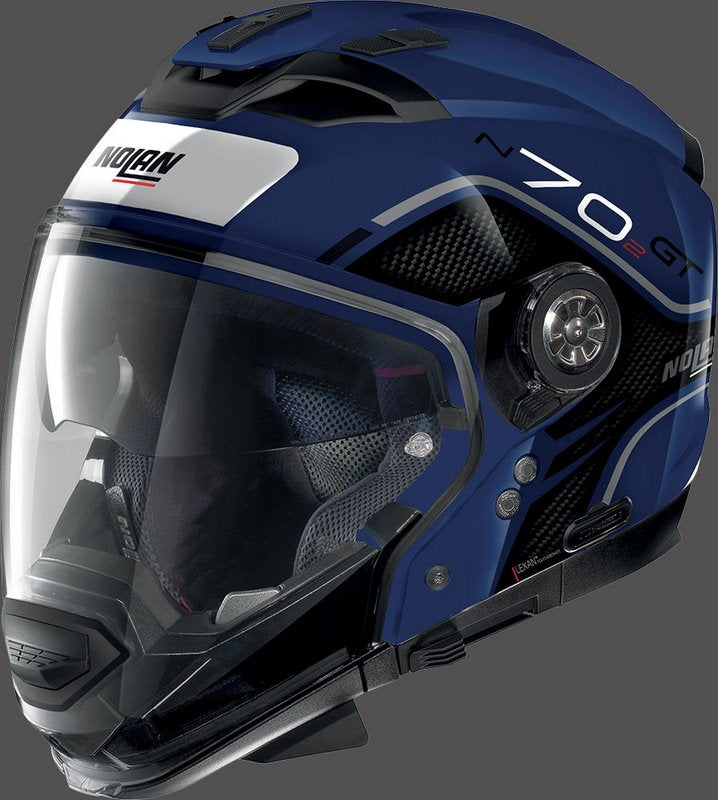 Nolan Modular Helmet N70-2 GT FLYWHEEL N-CO, FLAT CAYMAN BLUE | N7G000586055