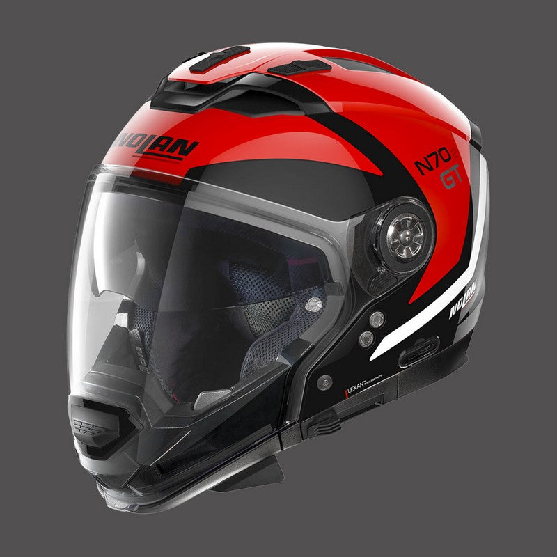 Nolan Modular Helmet N70.2 Gt Glaring N-com Red Black | N7G000798047