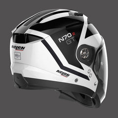Nolan Modular Helmet N70.2 Gt Glaring N-com White Blue | N7G000798049