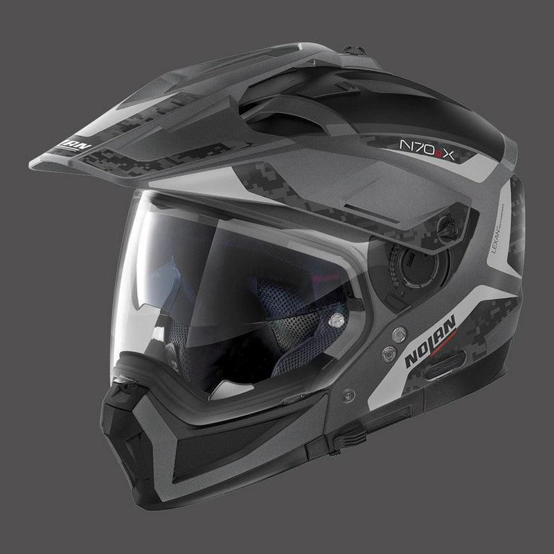 Nolan Modular Helmet N70.2x Torpedo N-com Grey Lava Grey Matt | N7X000547041