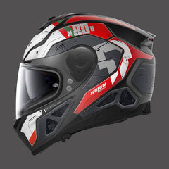 Nolan Full Face Helmet N80.8 Starscream N-com Red White Matt | N88000544035