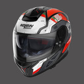 Nolan Full Face Helmet N80.8 Starscream N-com Red White Matt | N88000544035