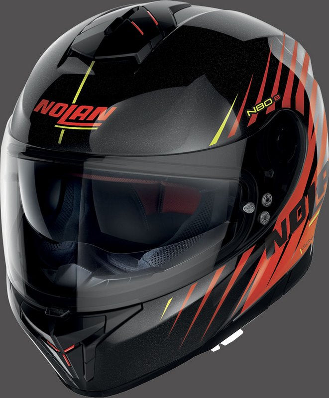 Nolan Full Face Helmet N80-8 KOSMOS N-COM, Black Red | N88000584065