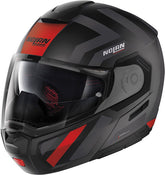 Nolan Modular Helmet N90-3 06 LANEWAY N-COM, Black Matt Red | N9Z000649039