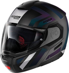 Nolan Modular Helmet N90-3 06 LANEWAY N-COM, Black Matt Purple | N9Z000649040