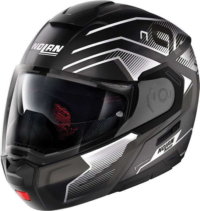 Nolan Modular Helmet N90-3 06 COMEBACK N-CO, Black Matt White | N9Z000663043