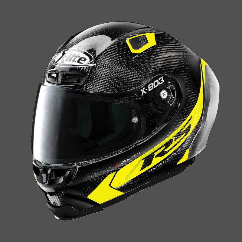 Nolan Full Face Helmet X-lite X-803 Rs Ultra Carbon Helmet Hot Lap Yellow | U8R000482016