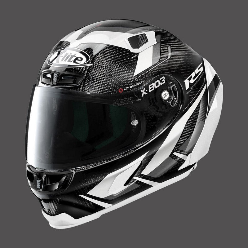 Nolan Full Face Helmet X-lite X-803 Rs Ultra Carbon Motormaster White | U8R000525052