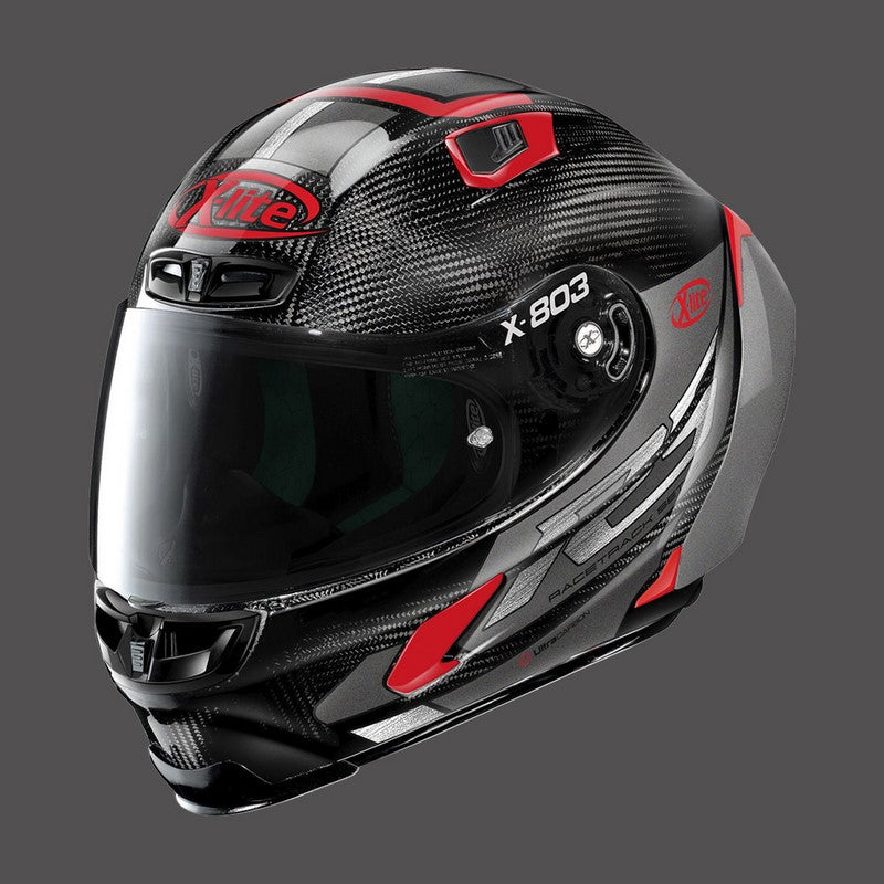 Nolan Full Face Helmet X-lite X-803 Rs Ultra Carbon Skywarp Red | U8R000539048