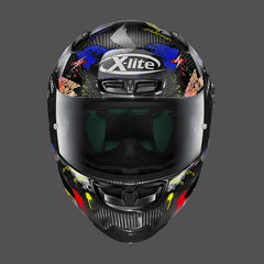 Nolan Full Face Helmet X-lite X-803 Rs Ultra Carbon Holeshot Black Yellow | U8R000541034