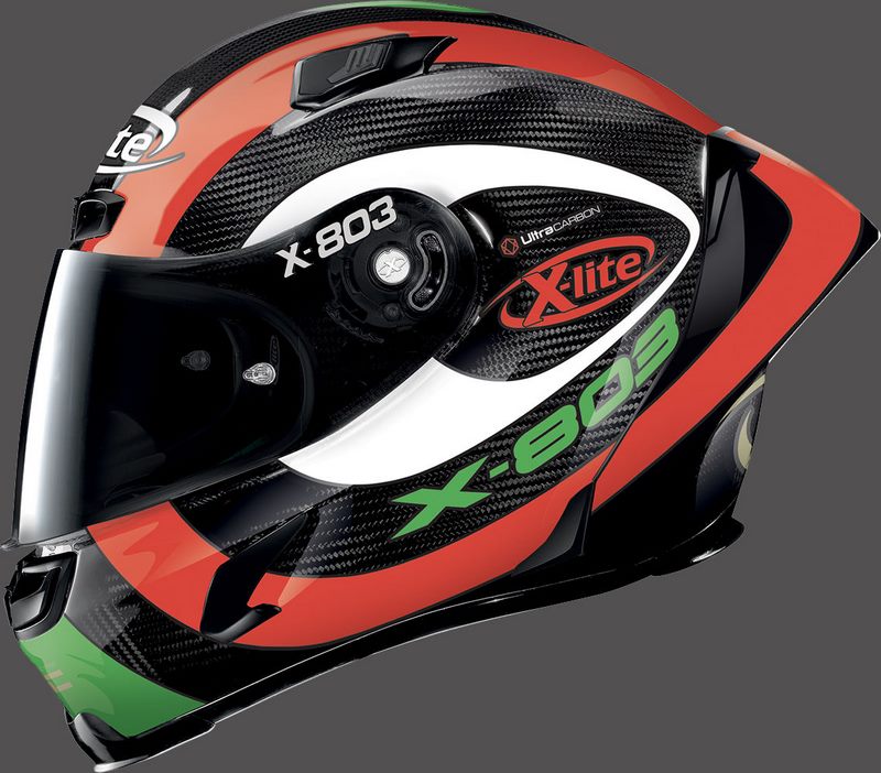 X-LITE Full Face Helmet X-803 RS HATTRICK, Ultra Carbon Hattrick Tricolor | U8R000628073