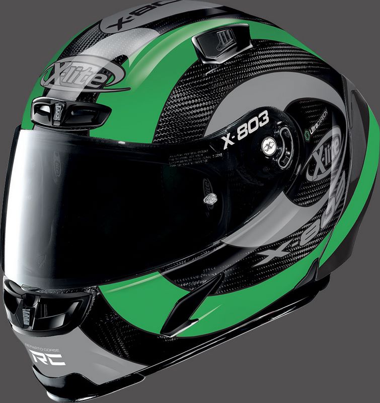 X-LITE Full Face Helmet X-803 RS HATTRICK, Ultra Carbon Hattrick Green | U8R000628075