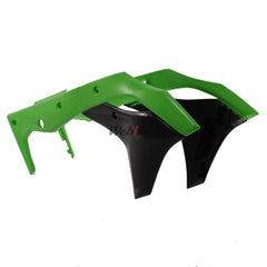 POLISPORT RADIATOR COVERS BLACK/GREEN | 8412300001