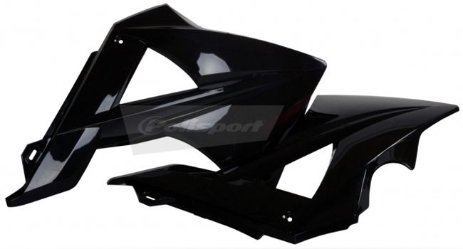 POLISPORT RADIATOR COVERS BLACK | 8413300007