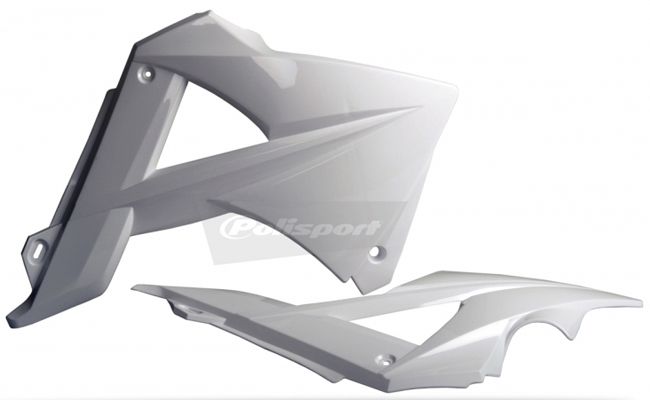 RADIATOR SCOOPS, WHITE