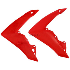 UPPER RADIATOR SCOOPS, RED