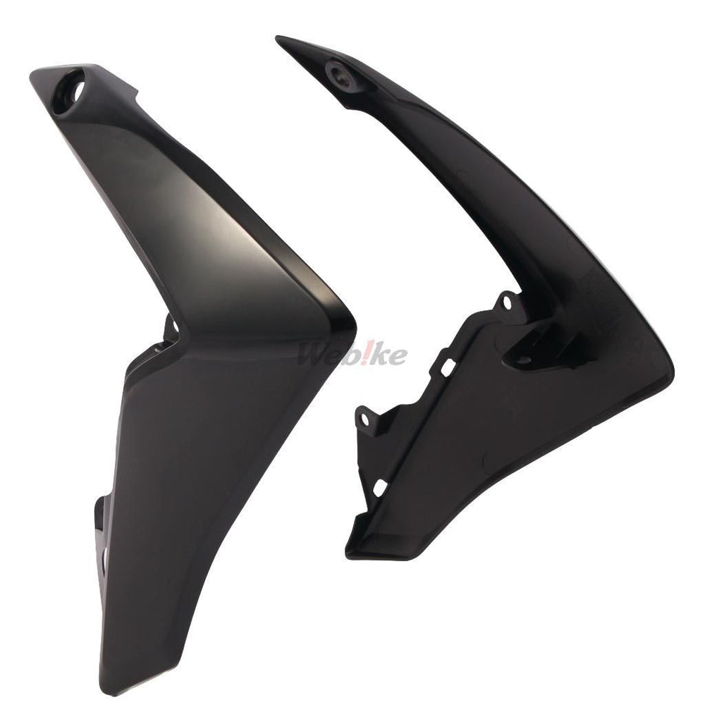 UPPER RADIATOR SCOOPS, BLACK