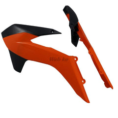 RADIATOR SCOOPS, ORANGE/BLACK