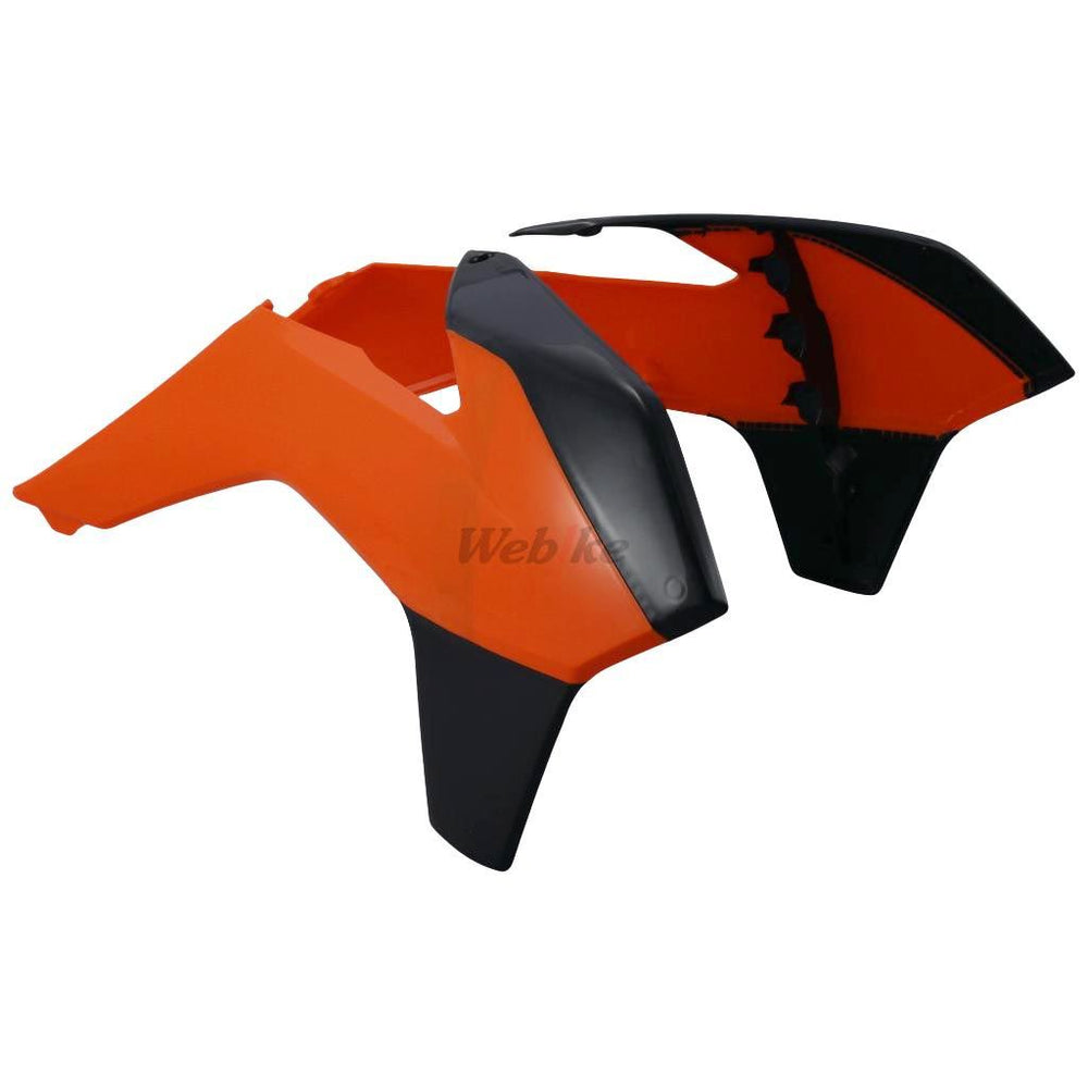 RADIATOR SCOOPS, ORANGE/BLACK