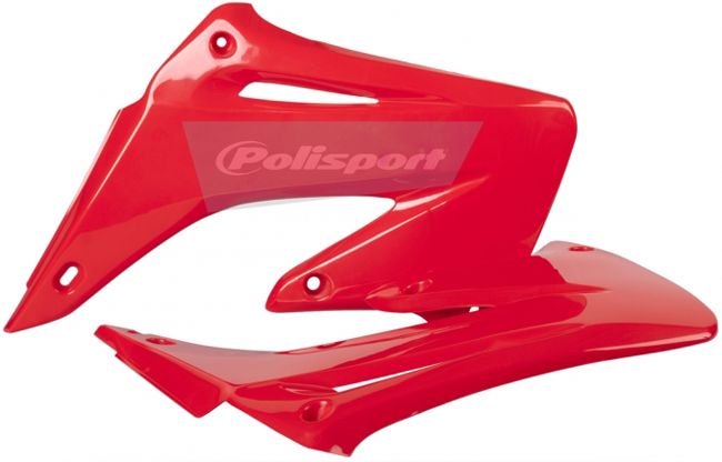 POLISPORT RADIATOR COVERS CR125/250 02-07 RED | 8427000007