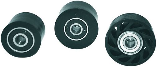 CHAIN ROLLERS BLACK (42MM), BLACK