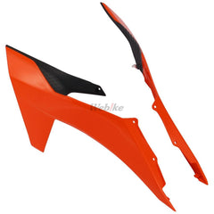 RADIATOR SCOOPS, BLACK/ORANGE