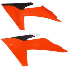 RADIATOR SCOOPS, BLACK/ORANGE
