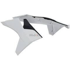 RADIATOR SCOOPS, BLACK/WHITE OEM color