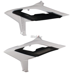 RADIATOR SCOOPS, WHITE/BLACK
