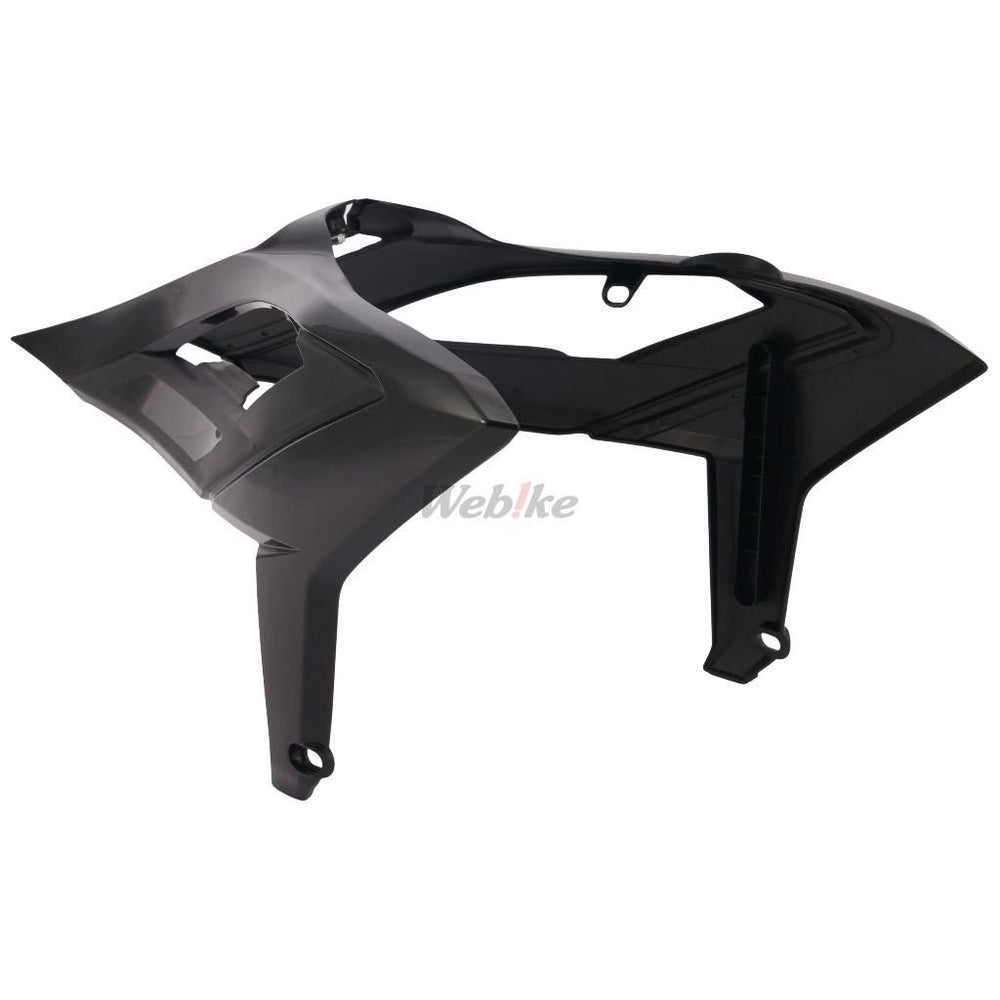 RADIATOR SCOOPS, BLACK/BLACK