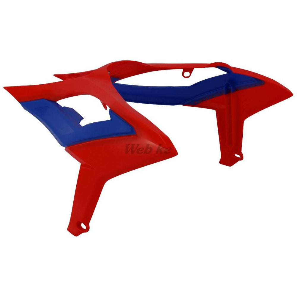 RADIATOR SCOOPS, BLUE/RED BETA