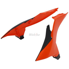 RADIATOR SCOOPS, ORANGE/BLACK