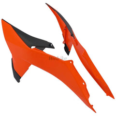RADIATOR SCOOPS, ORANGE/BLACK