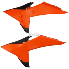 RADIATOR SCOOPS, ORANGE/BLACK