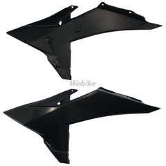 RADIATOR SCOOPS, BLACK/BLACK