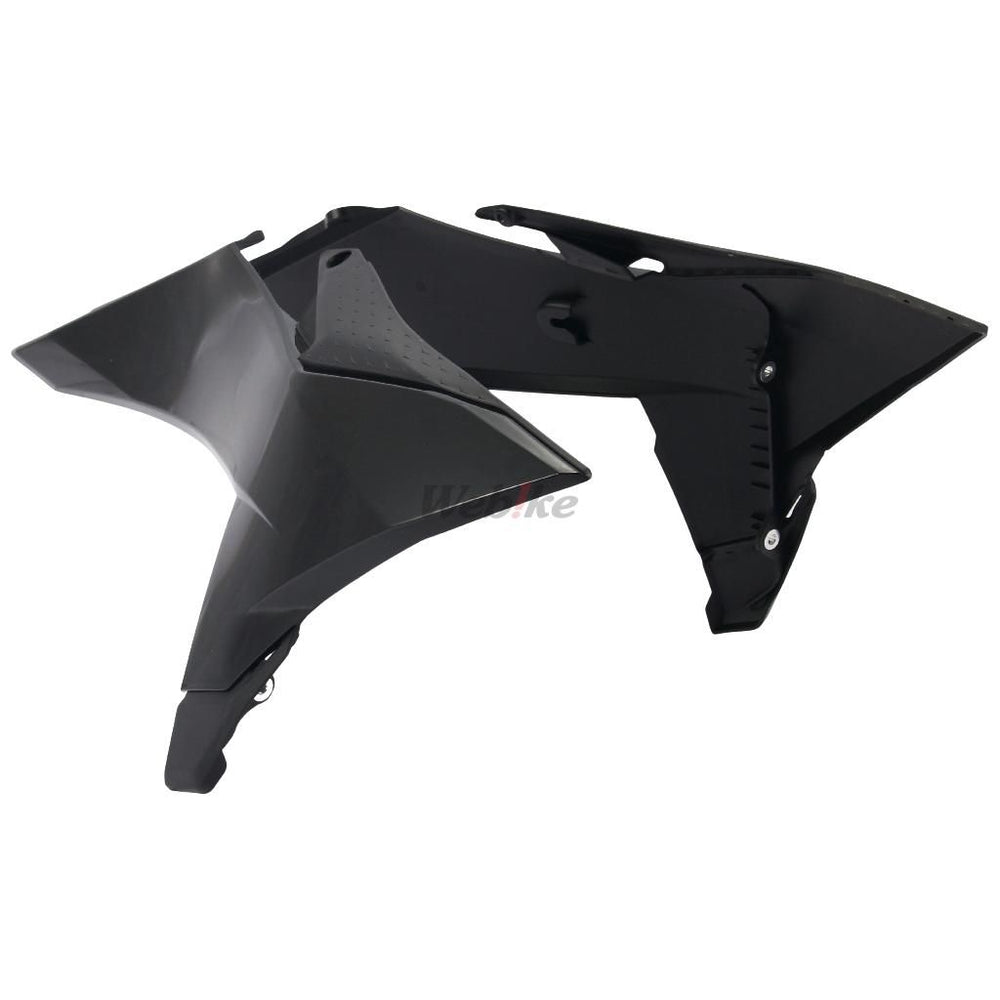 RADIATOR SCOOPS, BLACK/BLACK