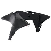 RADIATOR SCOOPS, BLACK/BLACK