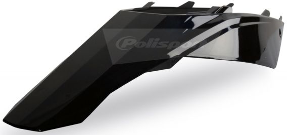 POLISPORT REAR FENDER W/SIDE PANELS BLACK | 8550800003