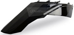 POLISPORT REAR FENDER W/SIDE PANELS BLACK | 8550800003