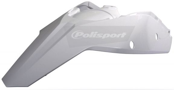 POLISPORT REAR FENDER W/SIDE PANELS WHITE | 8567900013