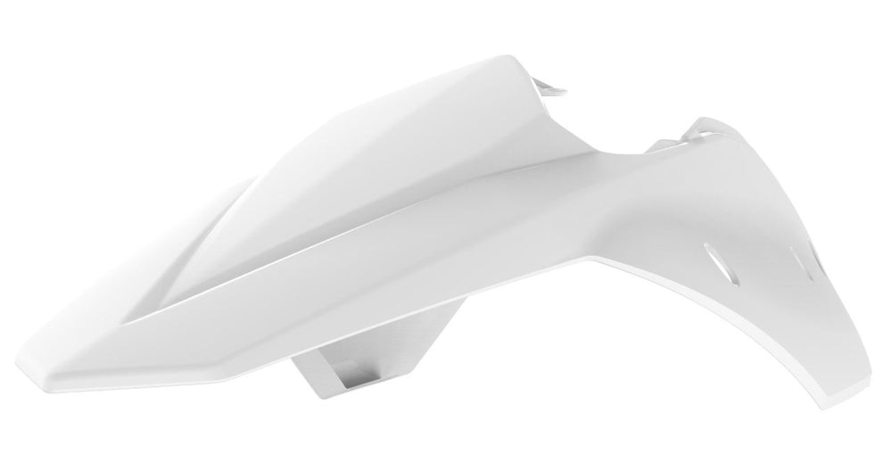 POLISPORT REAR FENDER W/SIDE PANELS WHITE | 8595700002